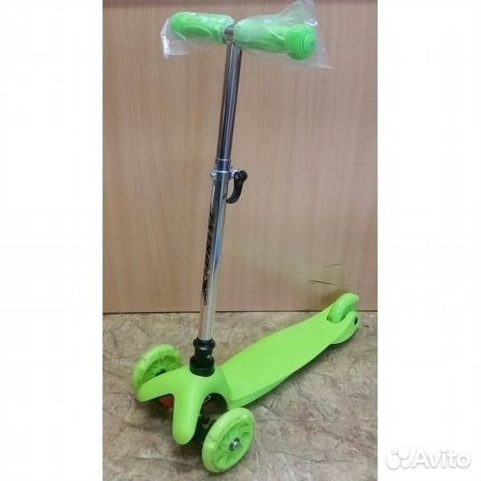 Самокат светящиеся колеса, регулировка руля