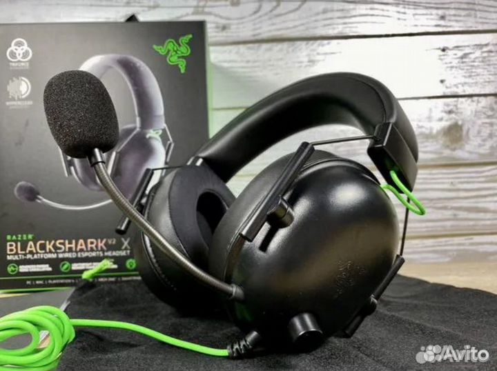 Наушники Razer blackshark v2 X 7.1 звук
