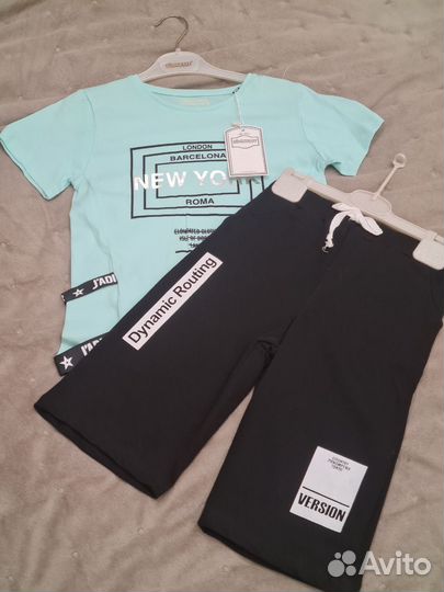 Комплект футболка+шорты. 5 и 6 лет