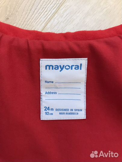 Пальто для девочки Mayoral