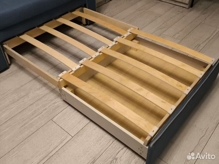 Кресло рогожка широкое синее состояние отличное