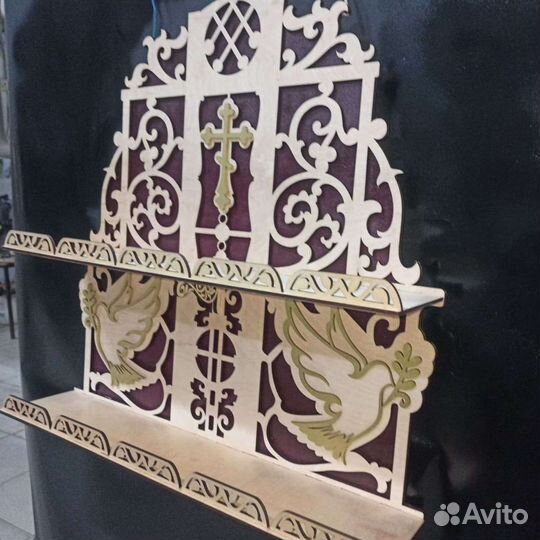 Иконостас полочка для икон прямая