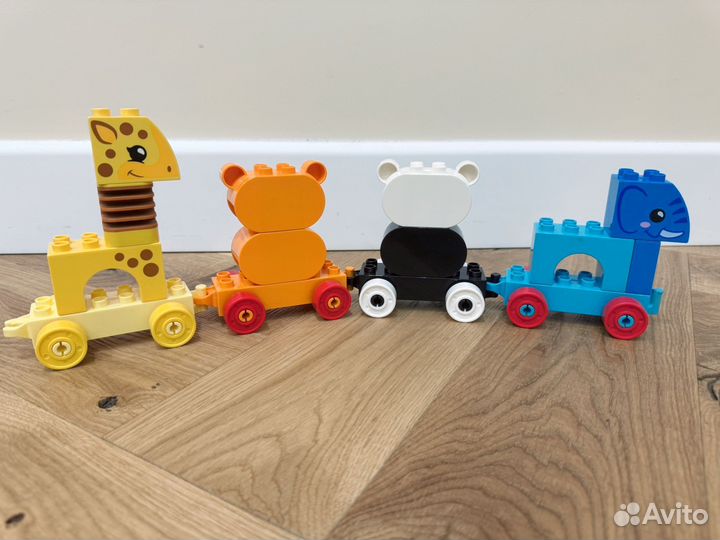 Lego duplo паровозик животные