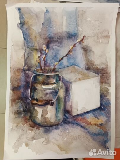 Натюрморты акварель а3 картины