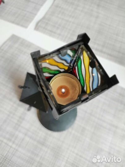 Подсвечник фонарь (стальной)