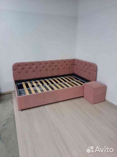 Детская кровать диван с мягкими бортиками