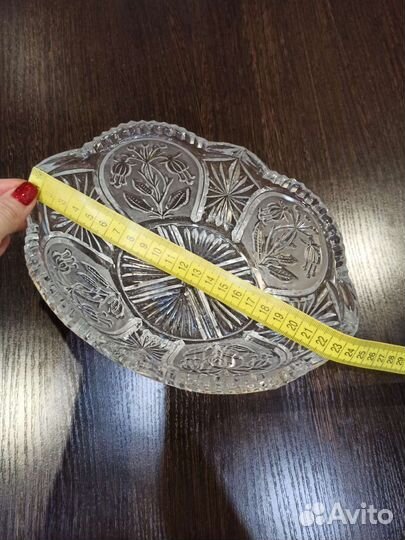 Хрустальная ваза СССР конфетница салатник