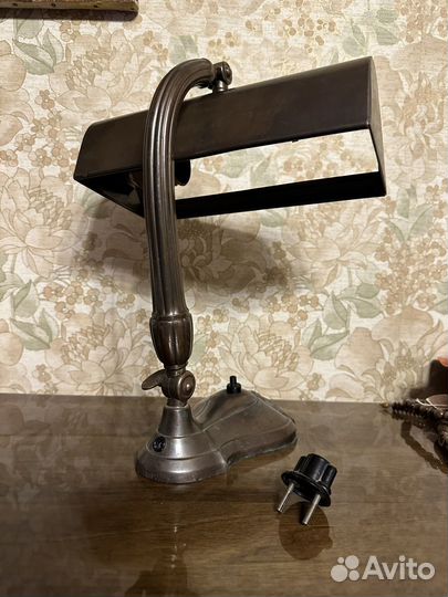 Лампа настольная винтаж латунь