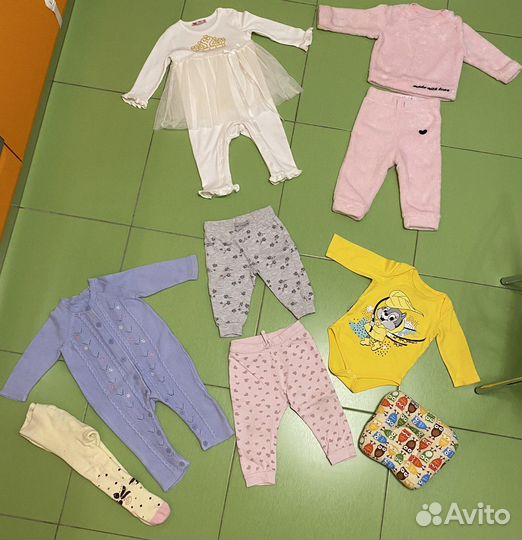 Продам пакет вещей на девочку 68-74-80