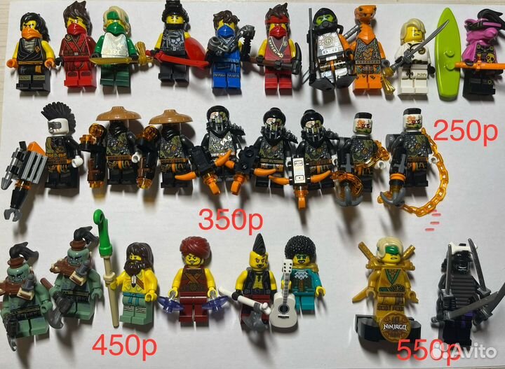 Lego минифигурки ninjago hidden side minecraft