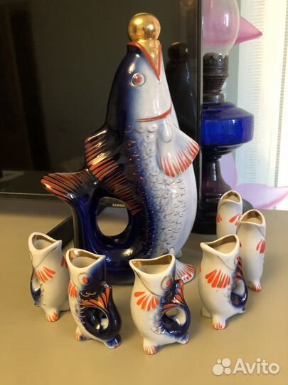 Фарфоровый коньячный набор 