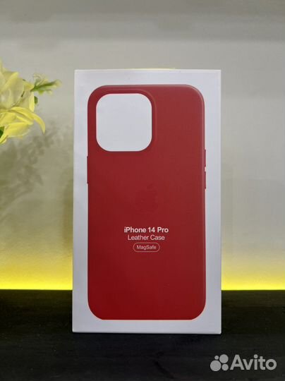 Чехол на iPhone 14 pro MagSafe кожа