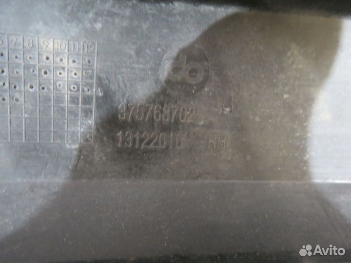 Молдинг заднего бампера Opel Astra H