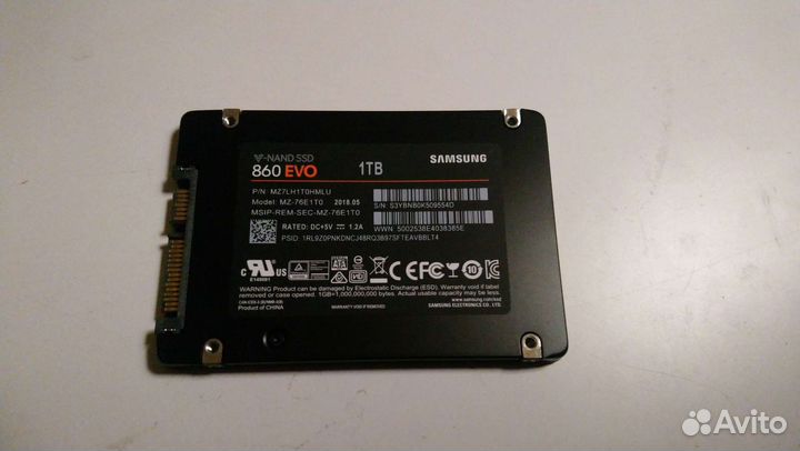 SSD Samsung 860 Evo 1Tb