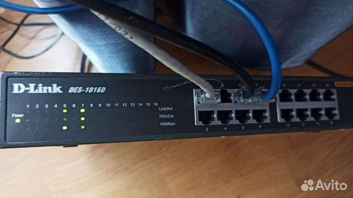 D-Link маршрутизатор коммутатор 16 портов 10/100