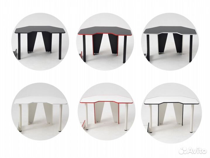 Угловой компьютерный стол геймерский/игровой