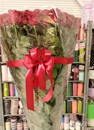 Длинные высокие розы 110 150 160 180 200 см