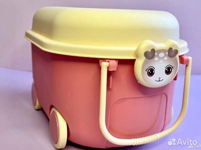 Детский конструктор с тележкой для хранения