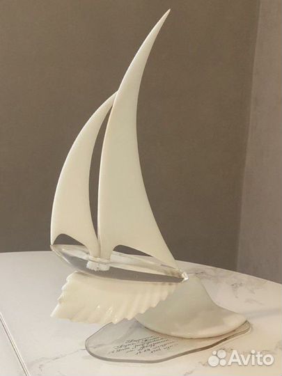 Винтажный сувенир «Парусник»Эпохи СССР