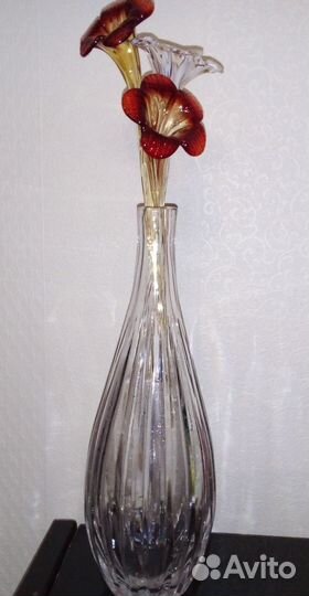 Вазы конфетницы хрусталь и цветное стекло