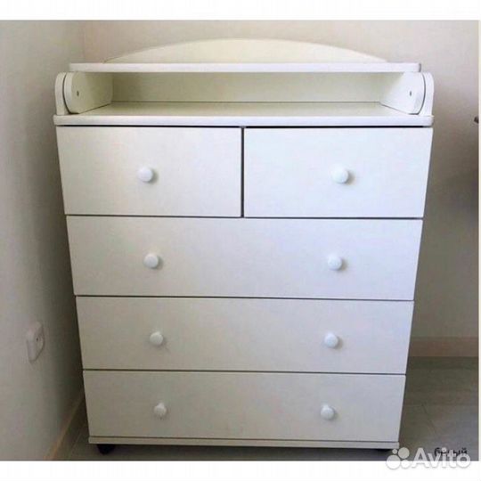 Комод пеленальный Ульяна 3, 80см белый