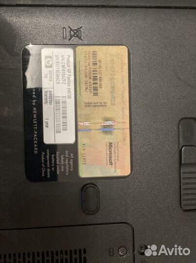 Ноутбук HP pavilion dv6000