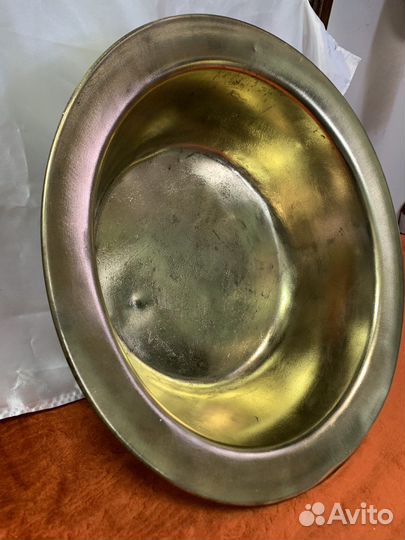 Латунный таз для варенья. СССР