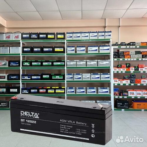 Аккумулятор ибп delta DT 12022 12V 2.2Ah