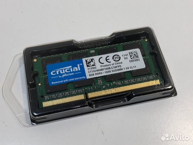 Оперативная память для ноутбука Crucial DDR3 8GB