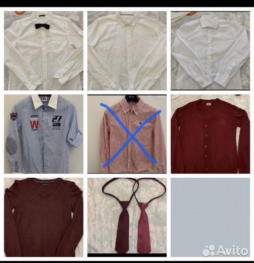 Школа Рубашки(Mango,sisley) 10-12 лет