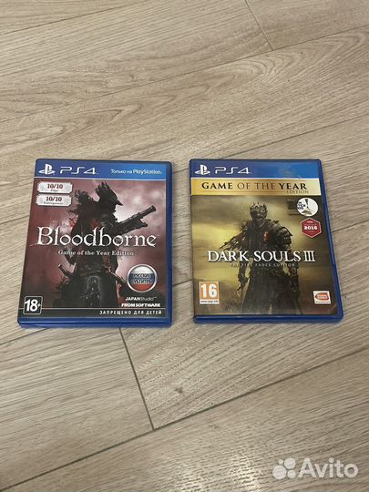 Игра для приставки PS4 Bloodborne Dark Souls 3
