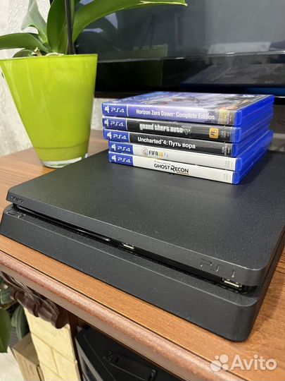 Sony playstation 4 slim 1tb с играми