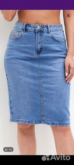 Джинсовая юбка женская