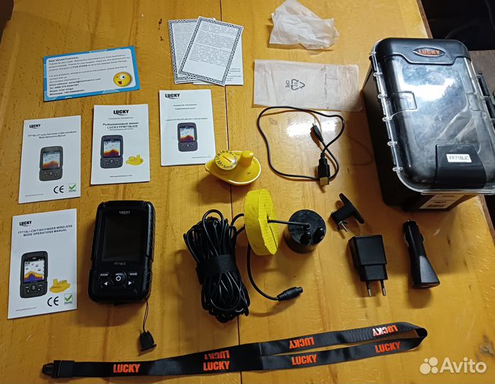 Эхолот с двумя датчиками Lucky FF718 LiC