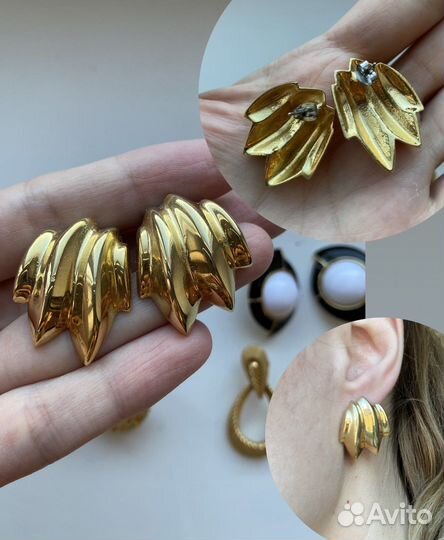 Винтажные серьги и клипсы