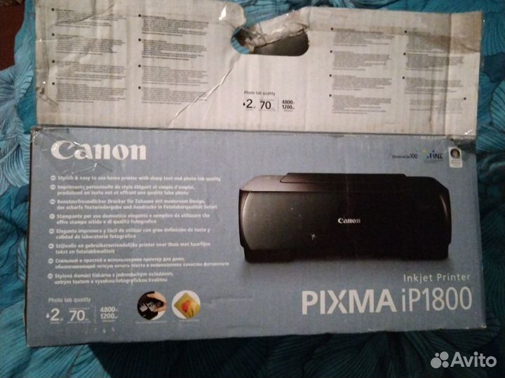 Цветной струйный принтер canon pixma ip1800