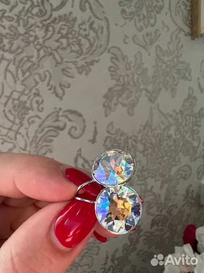 Серьги с кристалами swarovski