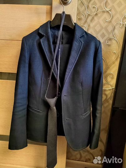 Школьный костюм для мальчика 134 синий