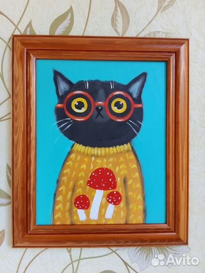 Картина на холсте Кот