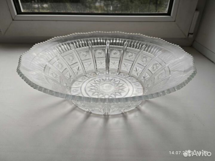 Вазы/салатницы хрусталь, стекло СССР, блюда