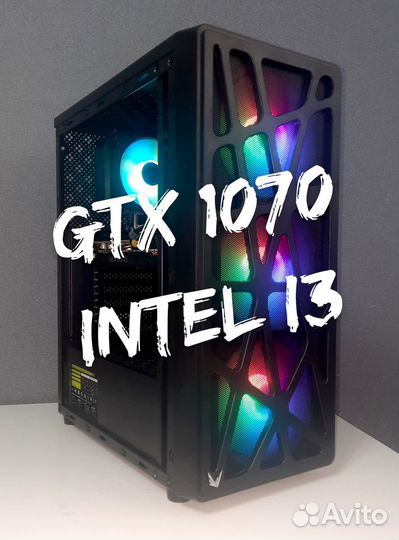 Игровой пк GTX 1070/ intel i3/ 16Gb ddr4