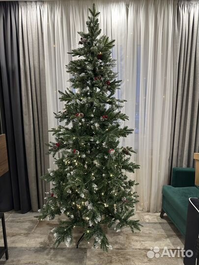 Елка искусственная 210 см пвх+литая