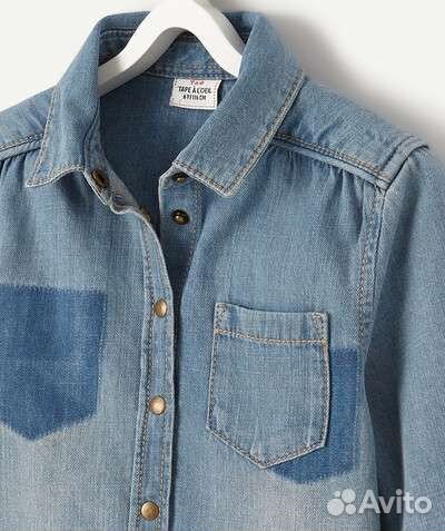 Джинсовая рубашка из Франции Tape à l'oeil 128