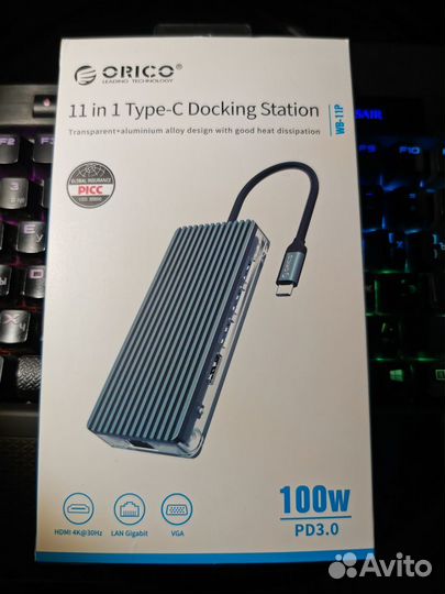 Док станция Orico WB-11P серый