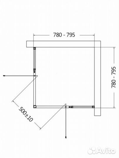 Душевой уголок aquame AQM7102-2-8