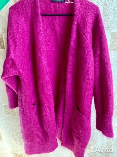 Удлиненный кардиган пальто из мохера Zara