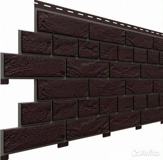 Фасадная панель Доломит славянка коричневый