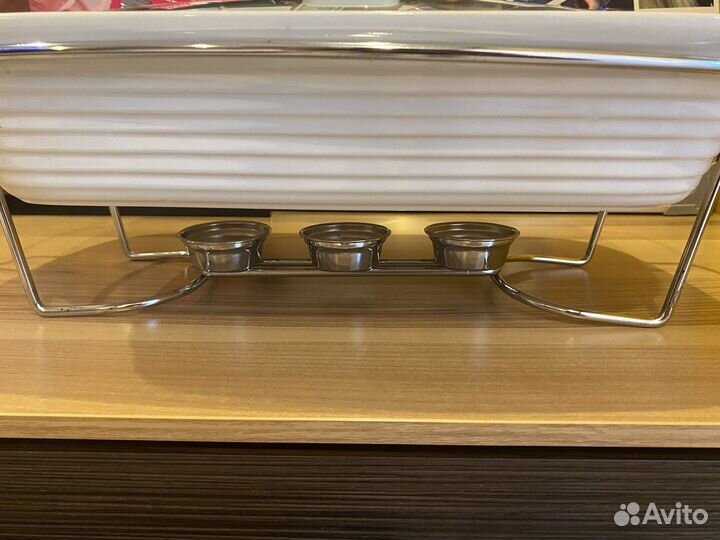 Мармит керамический со стеклянной крышкой