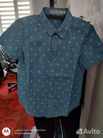 Рубашка на мальчика 134