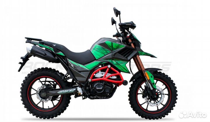 Мотоцикл турэндуро rockot hound 250 LUX (зеленый)